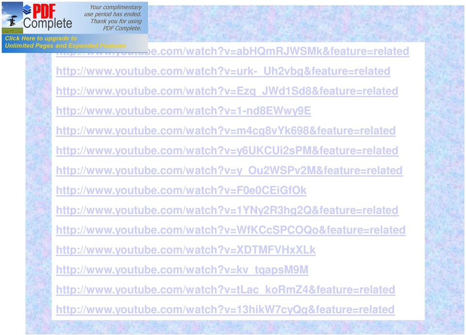 youtube.com/watch?v=f0e0ceigfok http://www.youtube.com/watch?v=1yny2r3hg2q&feature=related http://www.youtube.com/watch?v=wfkccspcoqo&feature=related http://www.youtube.com/watch?v=xdtmfvhxxlk http://www.