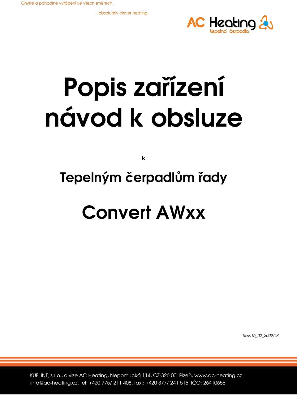 čerpadlům řady