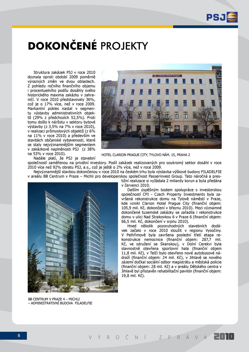 Markantní pokles nastal v segmentu výstavby administrativních objektů (29% z předchozích 52,5%).