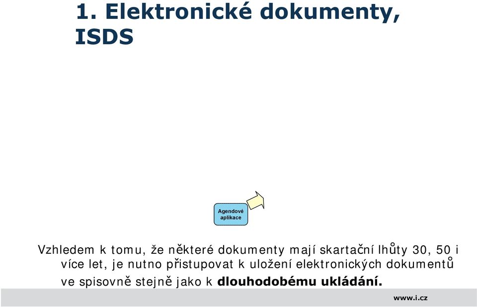 lhůty 30, 50 i více let, je nutno přistupovat k uložení