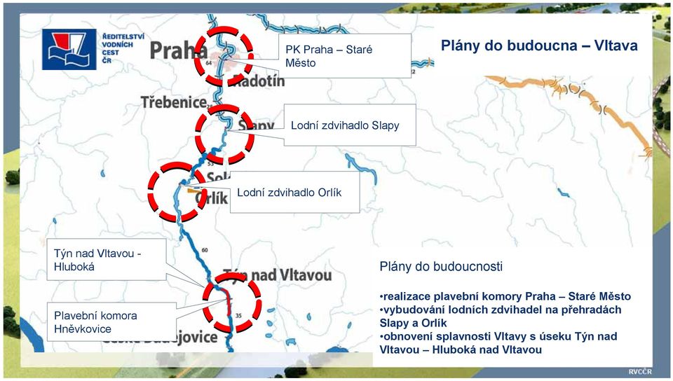 realizace plavební komory Praha Staré Město vybudování lodních zdvihadel na