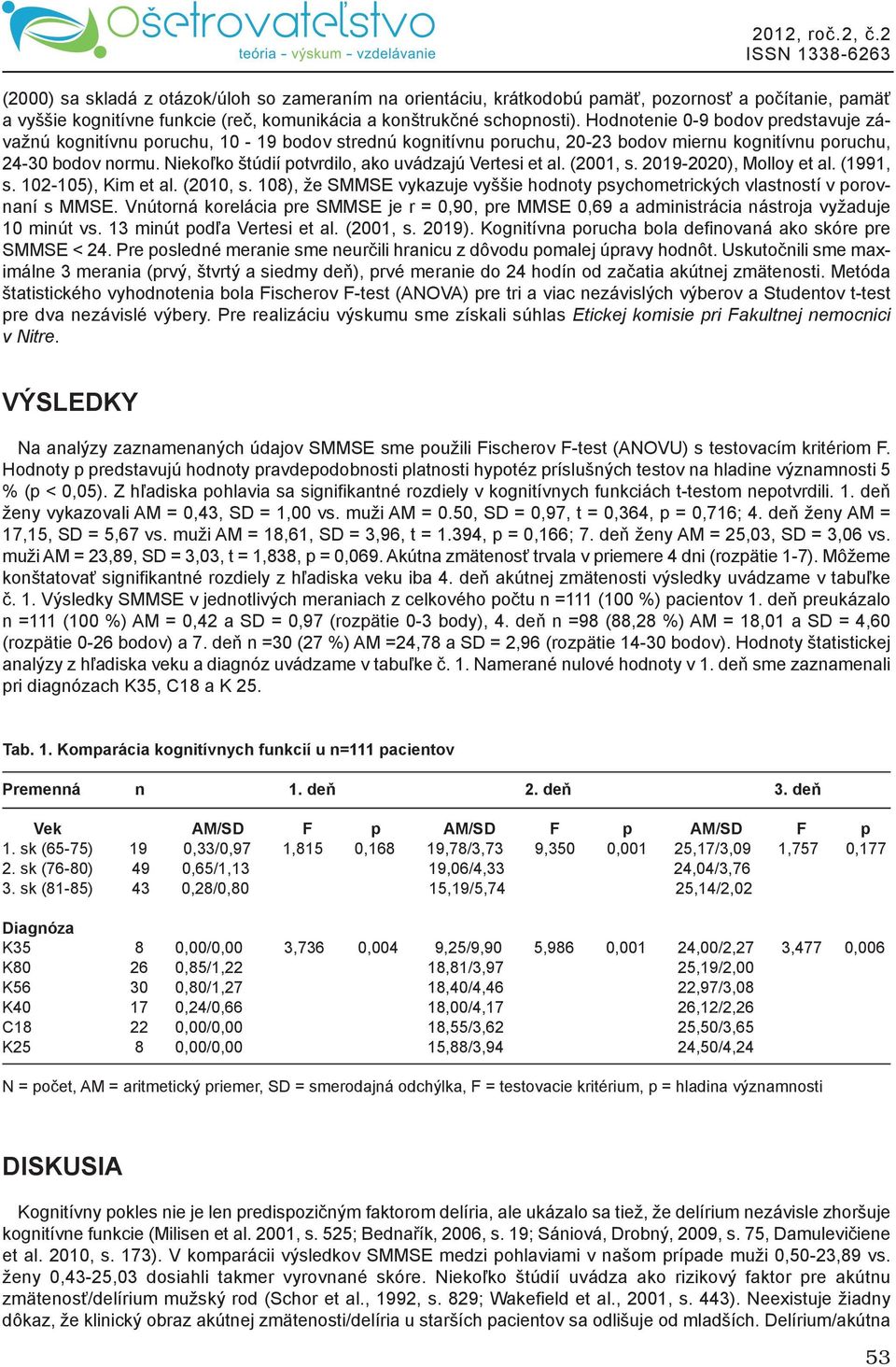 Niekoľko štúdií potvrdilo, ako uvádzajú Vertesi et al. (2001, s. 2019-2020), Molloy et al. (1991, s. 102-105), Kim et al. (2010, s.