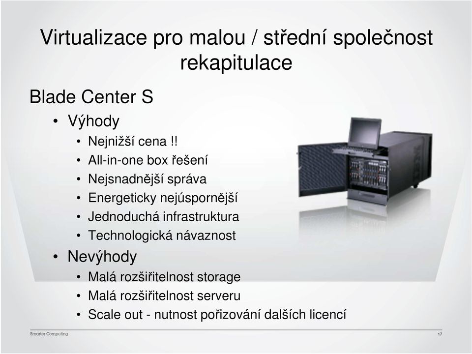 ! All-in-one box řešení Nejsnadnější správa Energeticky nejúspornější Jednoduchá