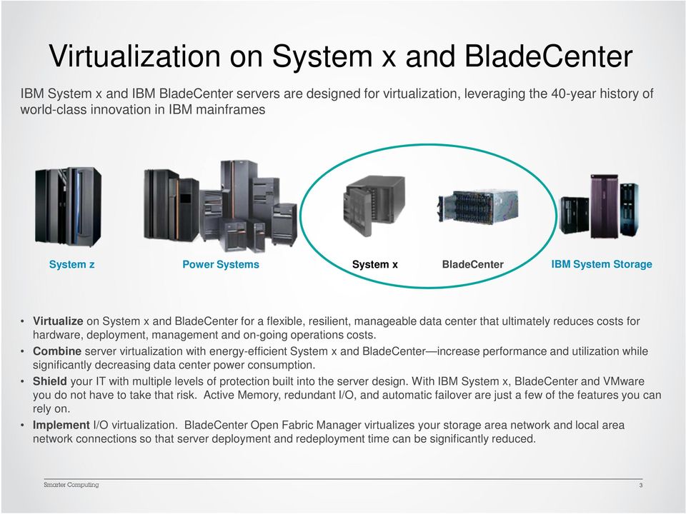 deployment, management and on-going operations costs.