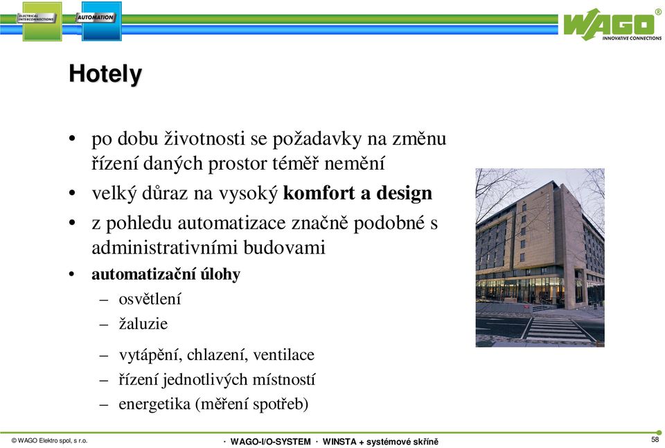 podobné s administrativními budovami automatizační úlohy osvětlení žaluzie