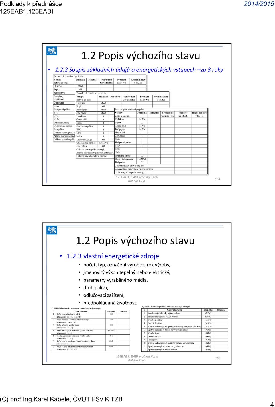 výroby, jmenovitý výkon tepelný nebo elektrický, parametry vyráběného
