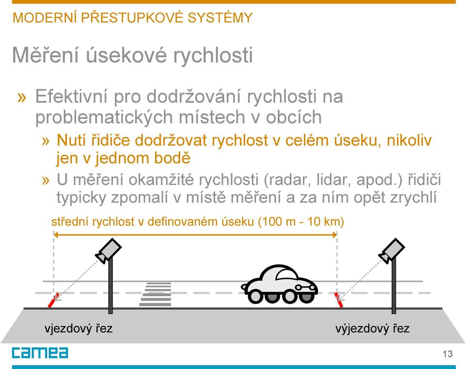 okamžité rychlosti (radar, lidar, apod.