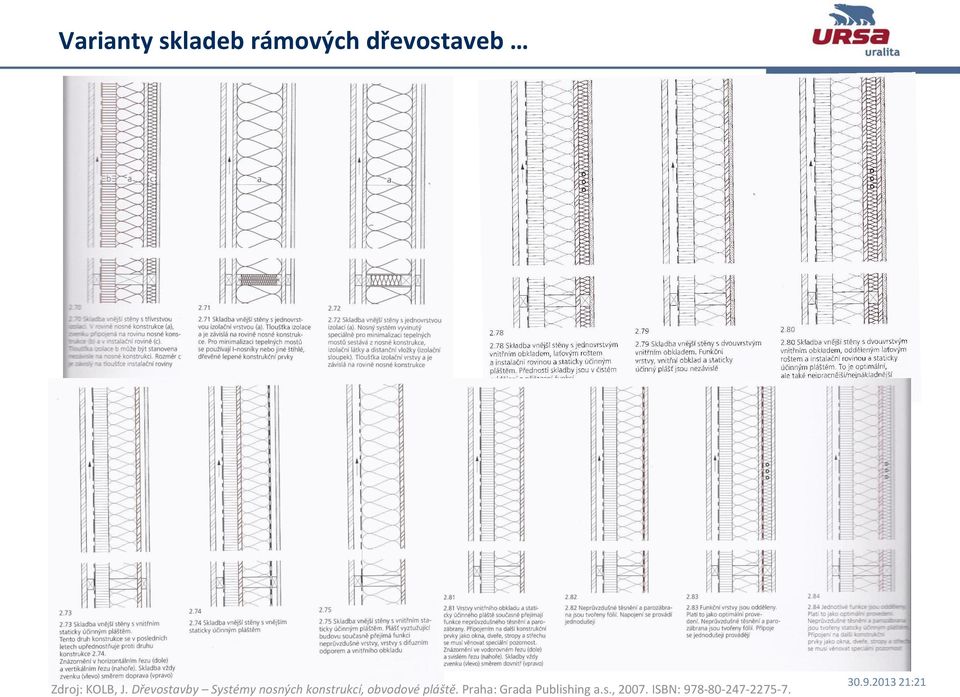 Dřevostavby Systémy nosných konstrukcí,