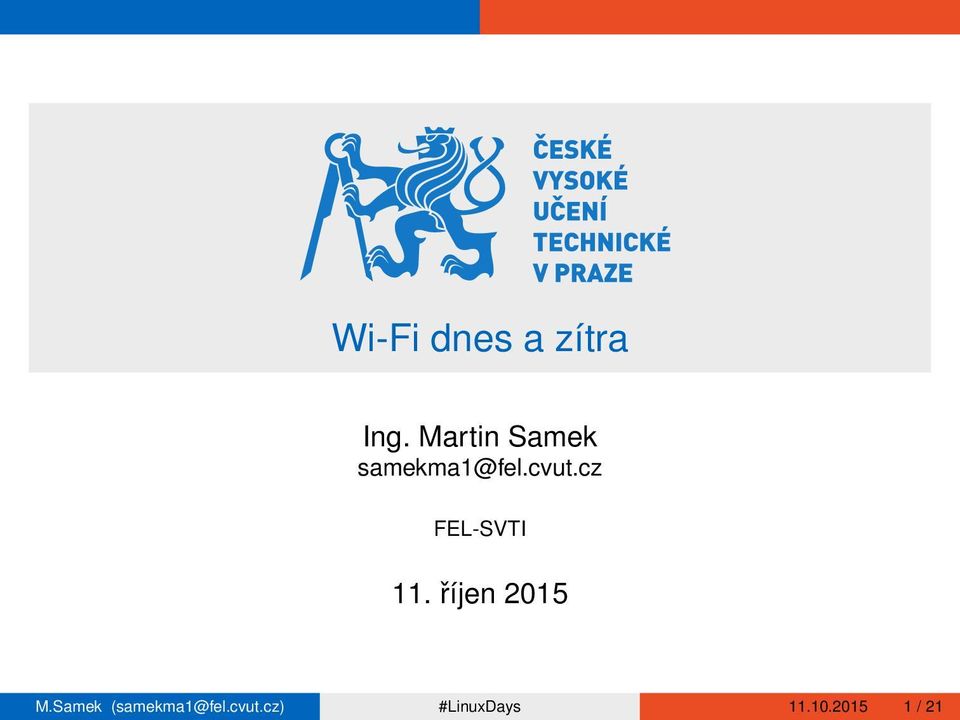 cz FEL-SVTI 11. říjen 2015 M.