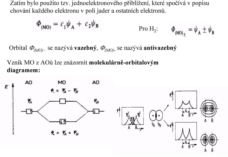 elektronu v poli jader a ostatních elektronů.