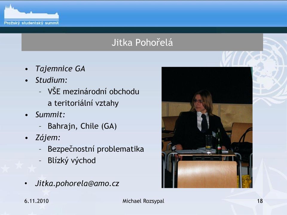 (GA) Zájem: Bezpečnostní problematika Blízký východ
