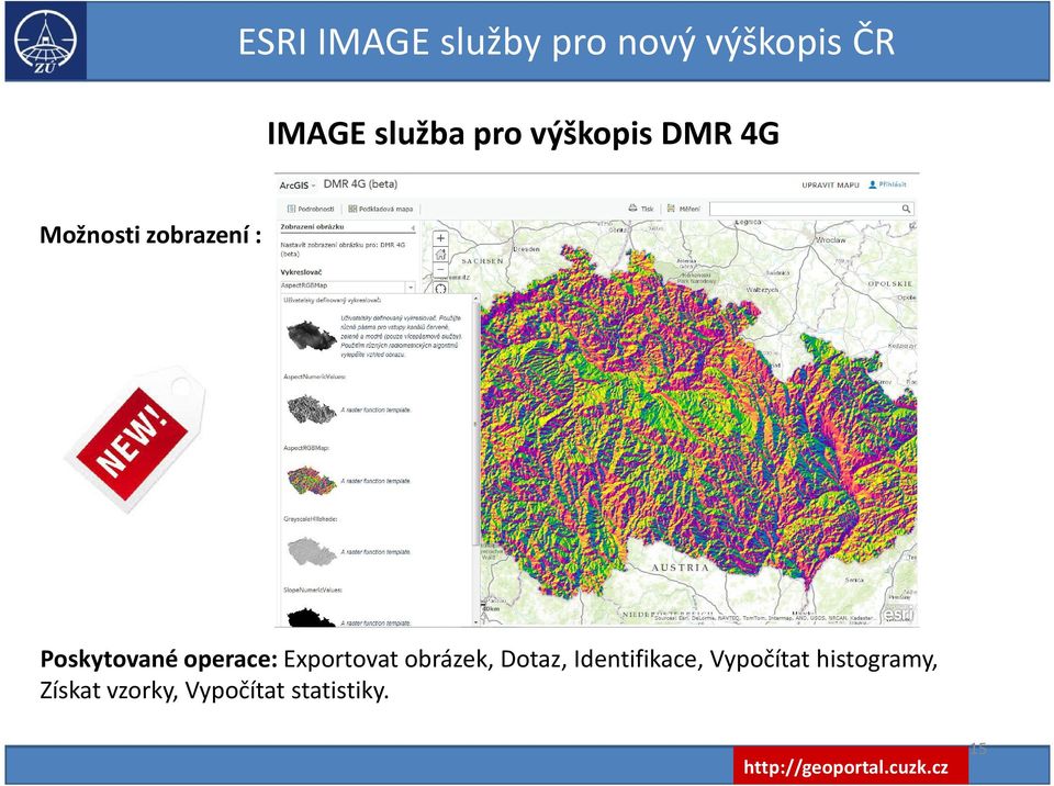 operace: Exportovat obrázek, Dotaz, Identifikace,