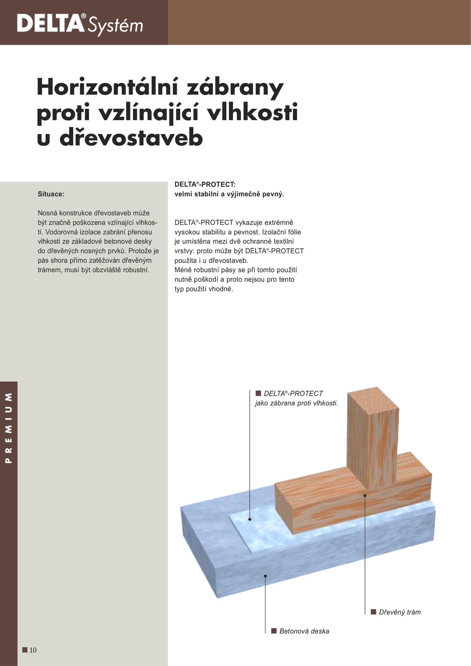 DELTA -PROTECT: velmi stabilní a výjimečně pevný. DELTA -PROTECT vykazuje extrémně vysokou stabilitu a pevnost.