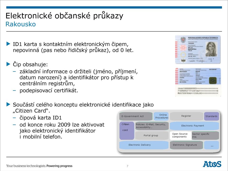 centrálním registrům, podepisovací certifikát.