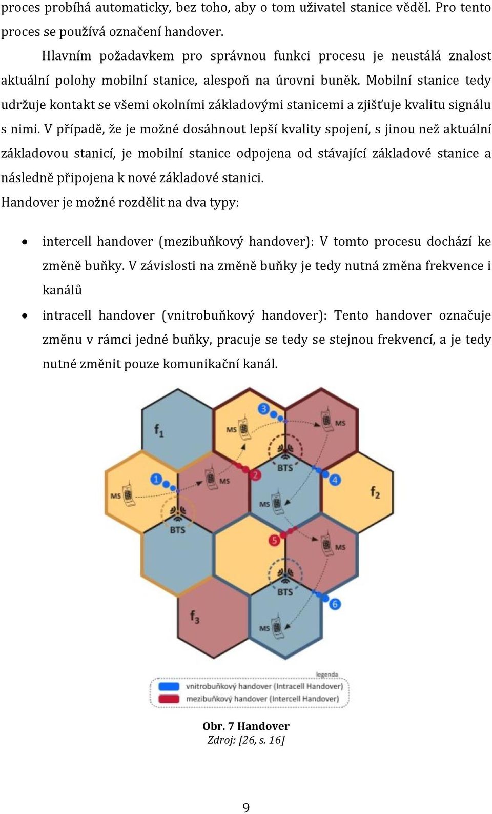 Mobilní stanice tedy udržuje kontakt se všemi okolními základovými stanicemi a zjišťuje kvalitu signálu s nimi.