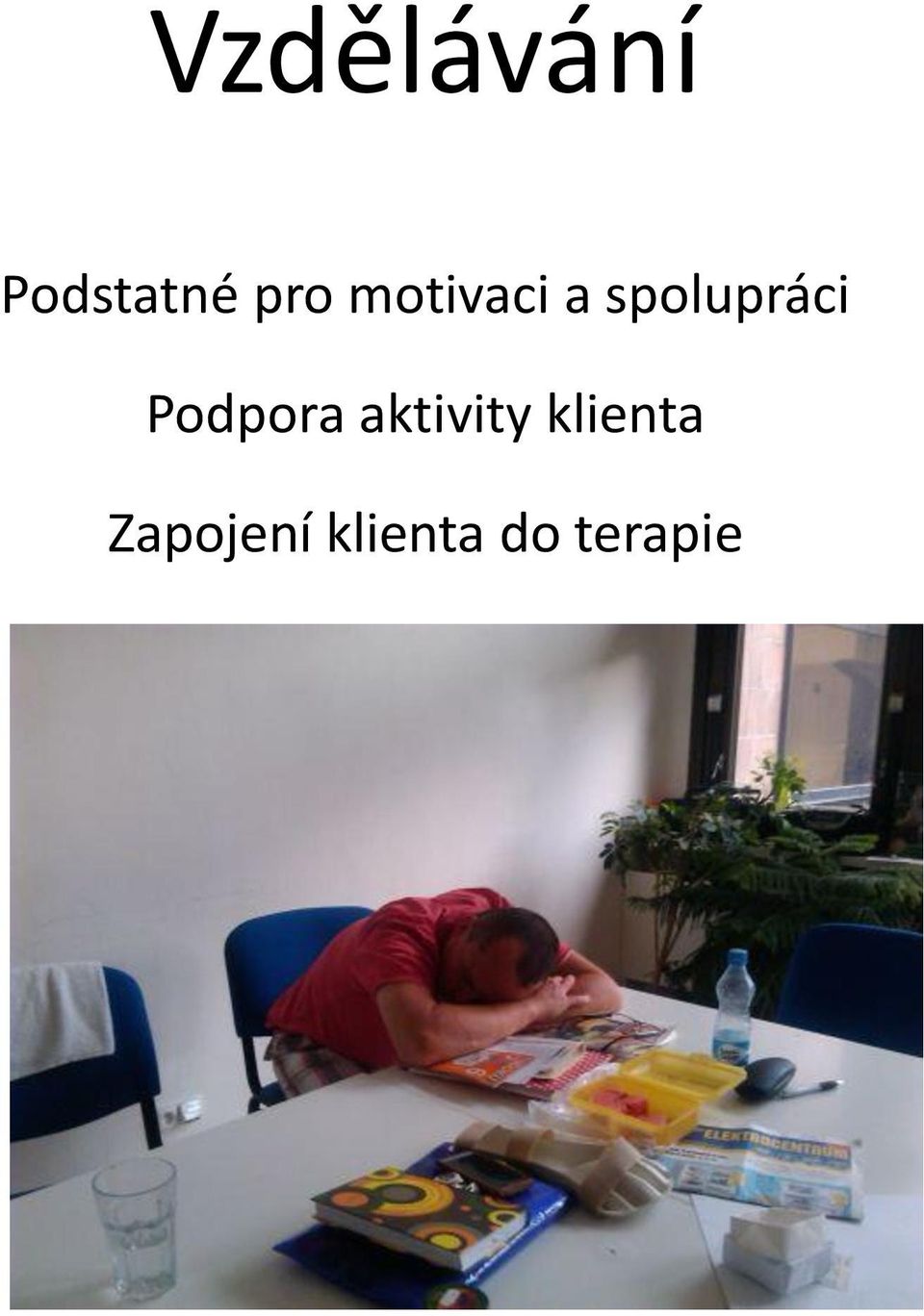 Podpora aktivity klienta