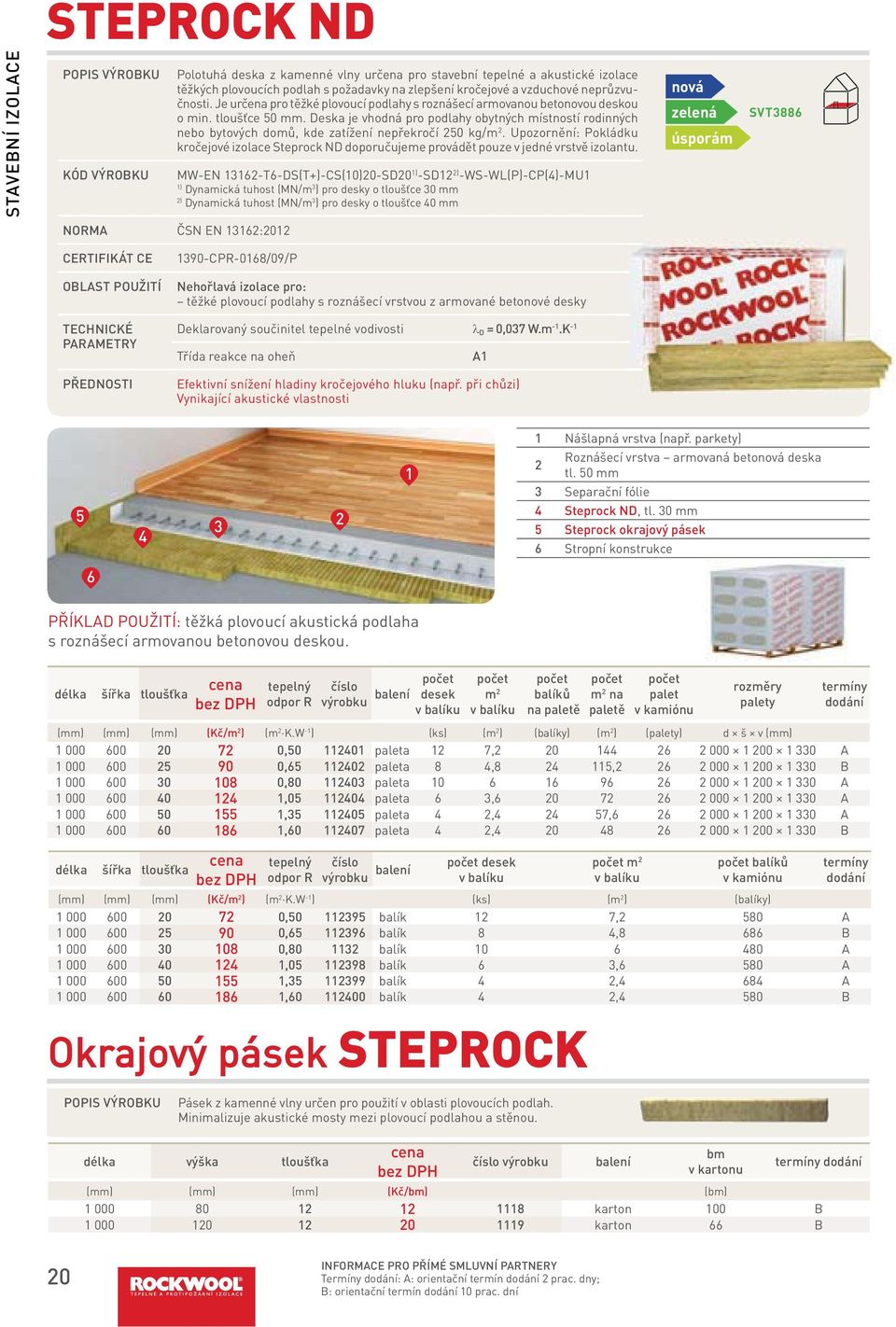 Deska je vhodná pro podlahy obytných místností rodinných nebo bytových domů, kde zatížení nepřekročí 50 kg/m.