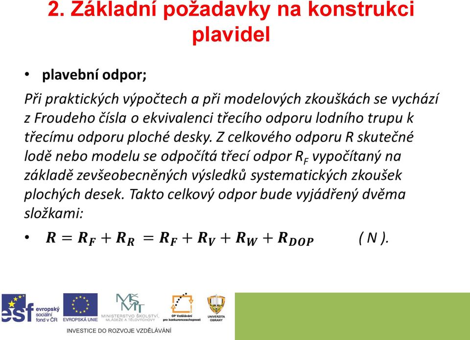 požadavky