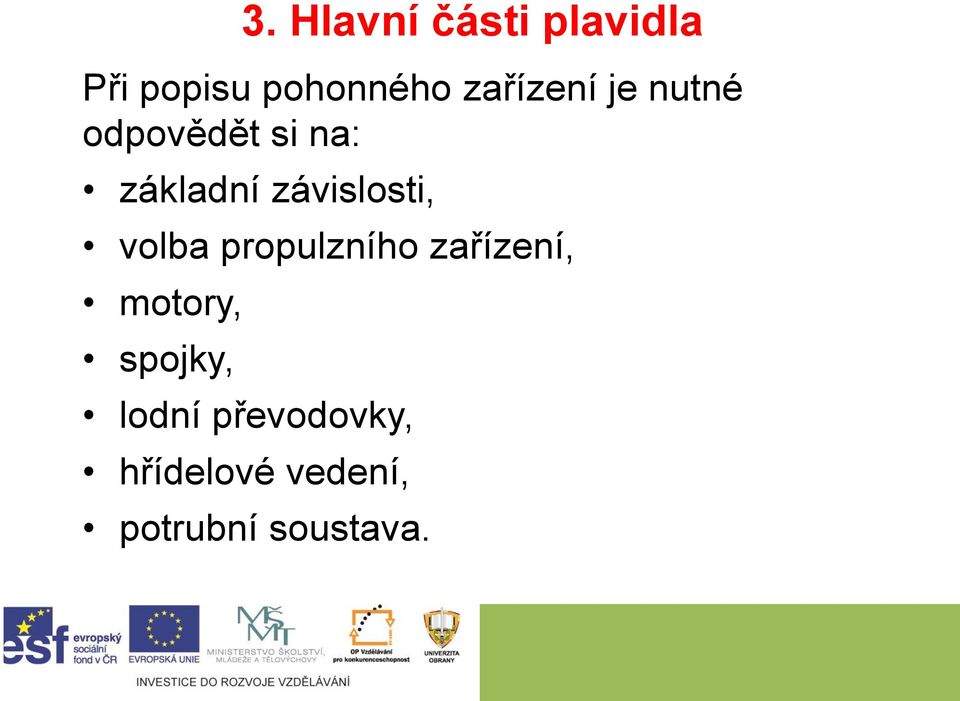 zařízení, motory, spojky, 3.