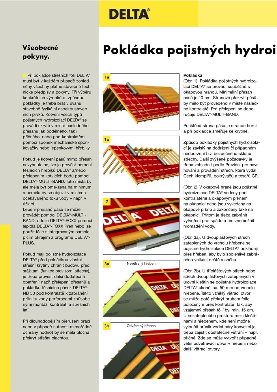 Montážní návod DELTA -REFLEX DELTA -REFLEX PLUS DELTA -LUXX DELTA -GP DELTA  -DS 60 DELTA -FOL PVE DELTA -FOL SPF DRAGOFOL - PDF Free Download