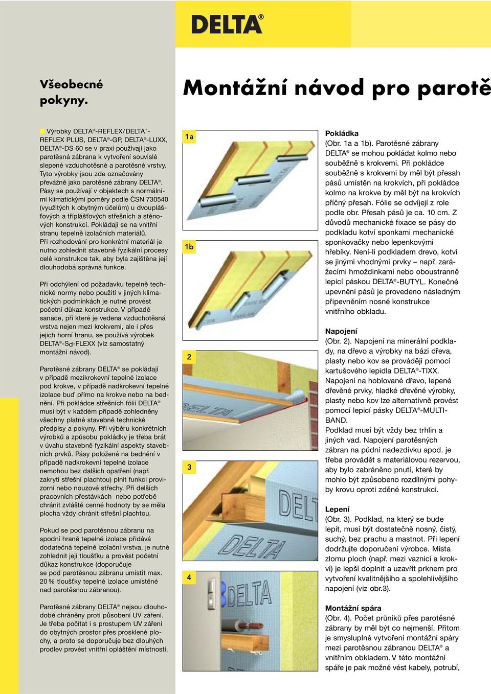 Montážní návod DELTA -REFLEX DELTA -REFLEX PLUS DELTA -LUXX DELTA -GP DELTA  -DS 60 DELTA -FOL PVE DELTA -FOL SPF DRAGOFOL - PDF Free Download