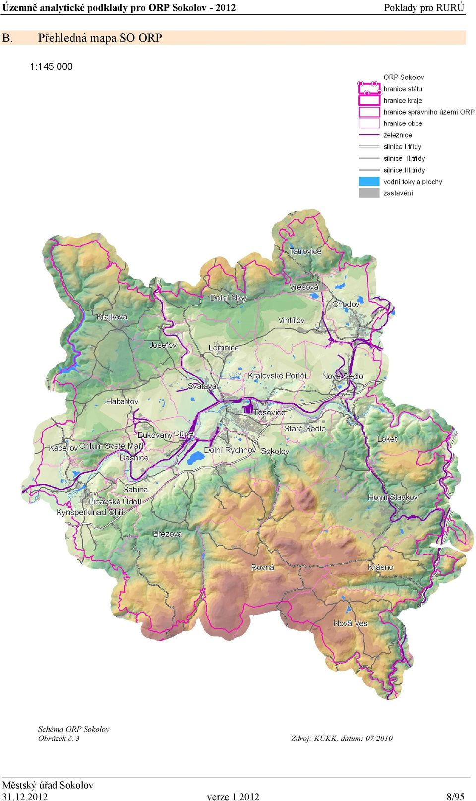 Přehledná mapa SO ORP Schéma ORP