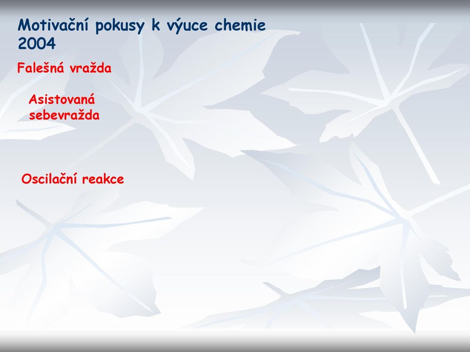 Falešná vražda