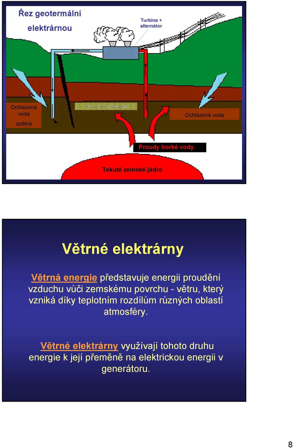 proudění vzduchu vůči zemskému povrchu - větru, který vzniká díky teplotním rozdílům různých oblastí