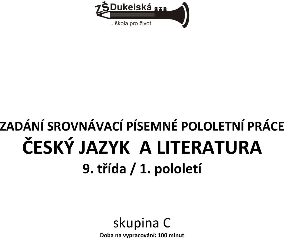 LITERATURA 9. třída / 1.