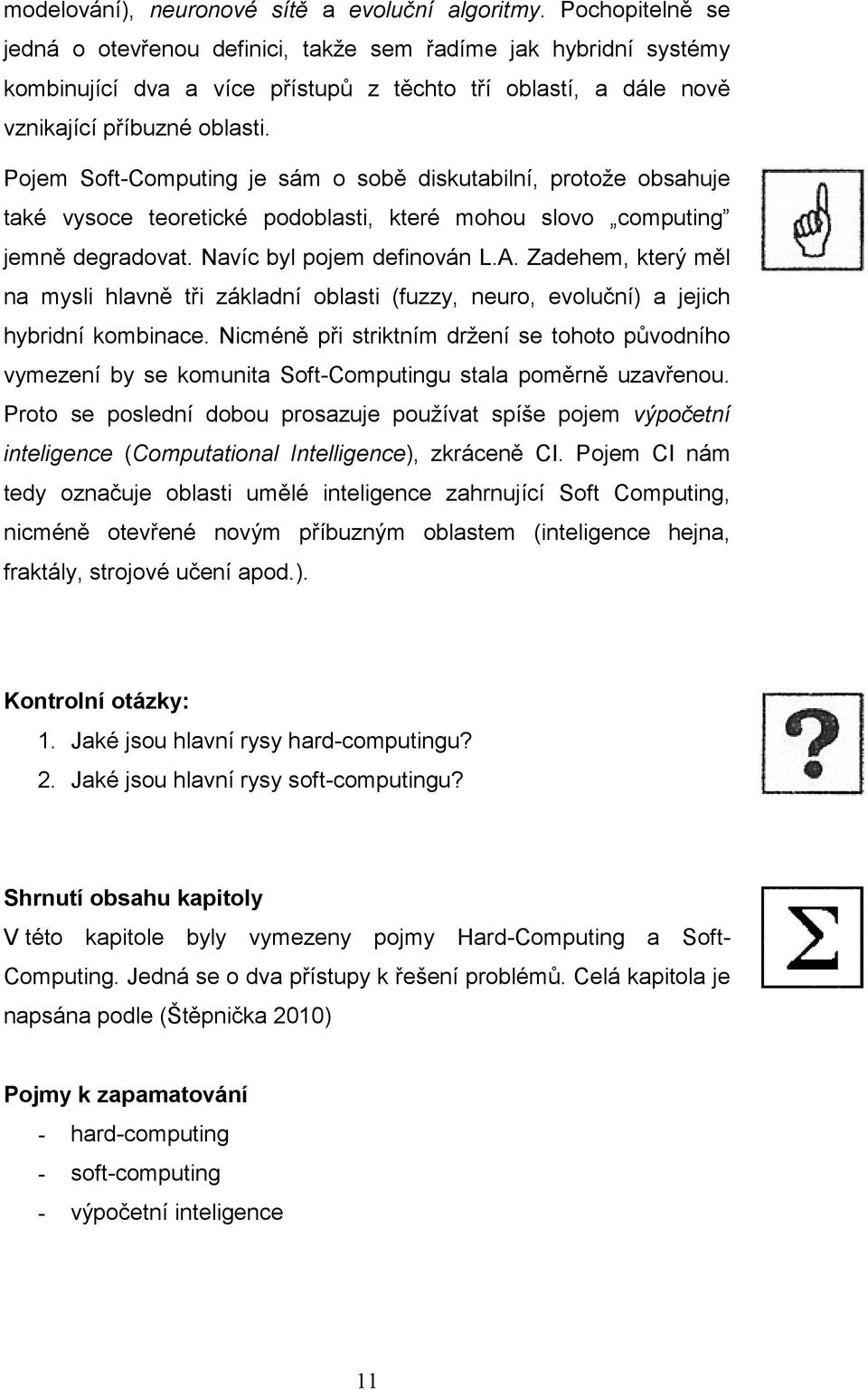 Pojem Soft-Computing je sám o sobě diskutabilní, protože obsahuje také vysoce teoretické podoblasti, které mohou slovo computing jemně degradovat. Navíc byl pojem definován L.A.