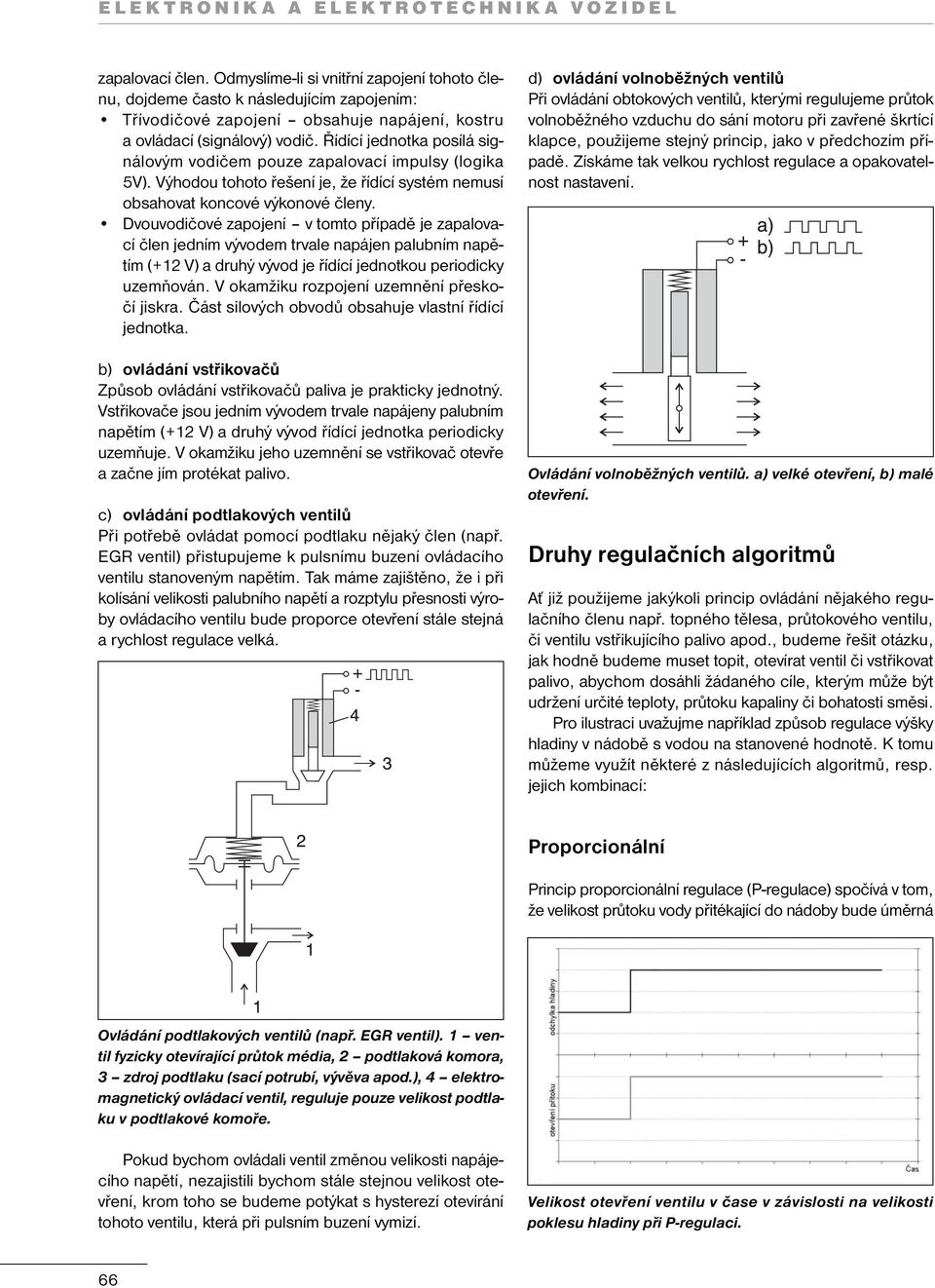 Řídící jednotka posílá signálovým vodičem pouze zapalovací impulsy (logika 5V). Výhodou tohoto řešení je, že řídící systém nemusí obsahovat koncové výkonové členy.