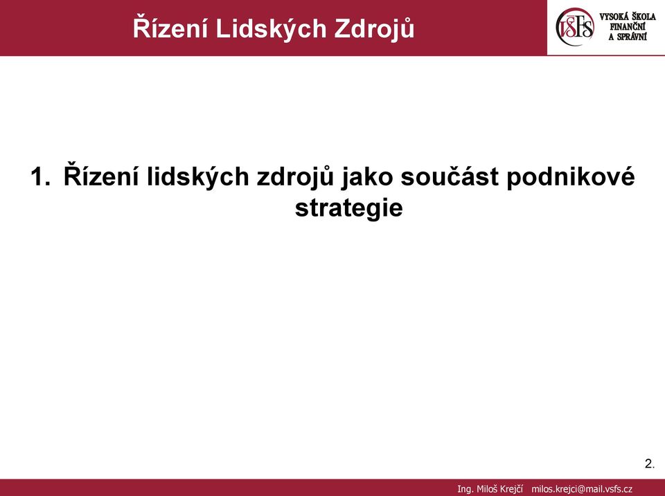 Řízení lidských