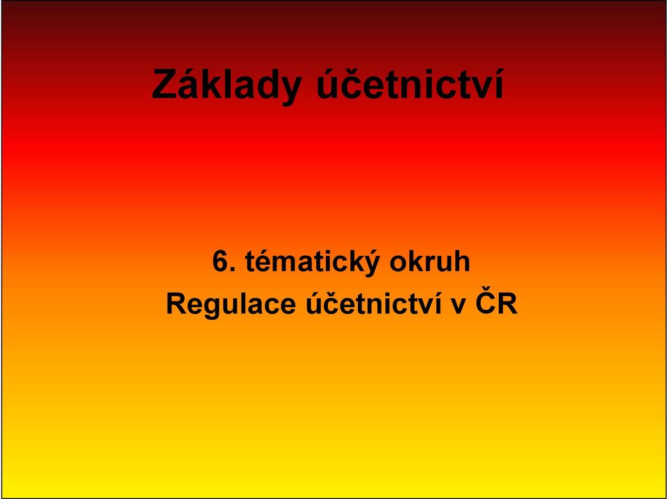 tématický okruh