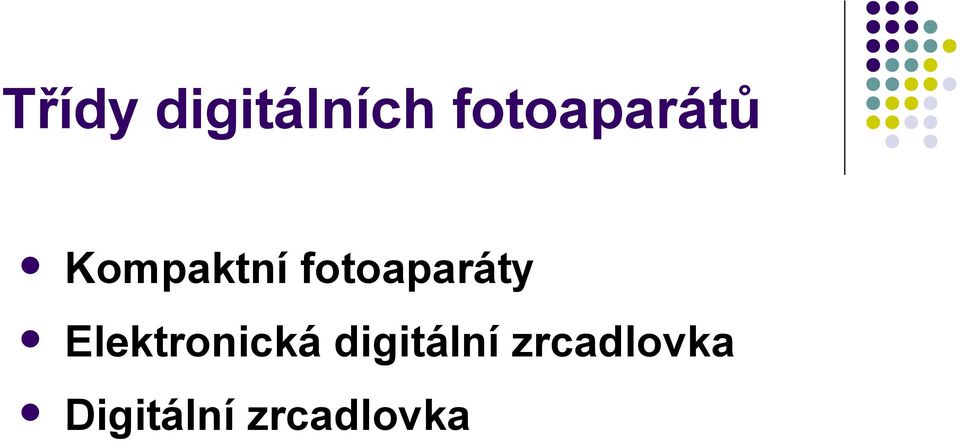 fotoaparáty Elektronická