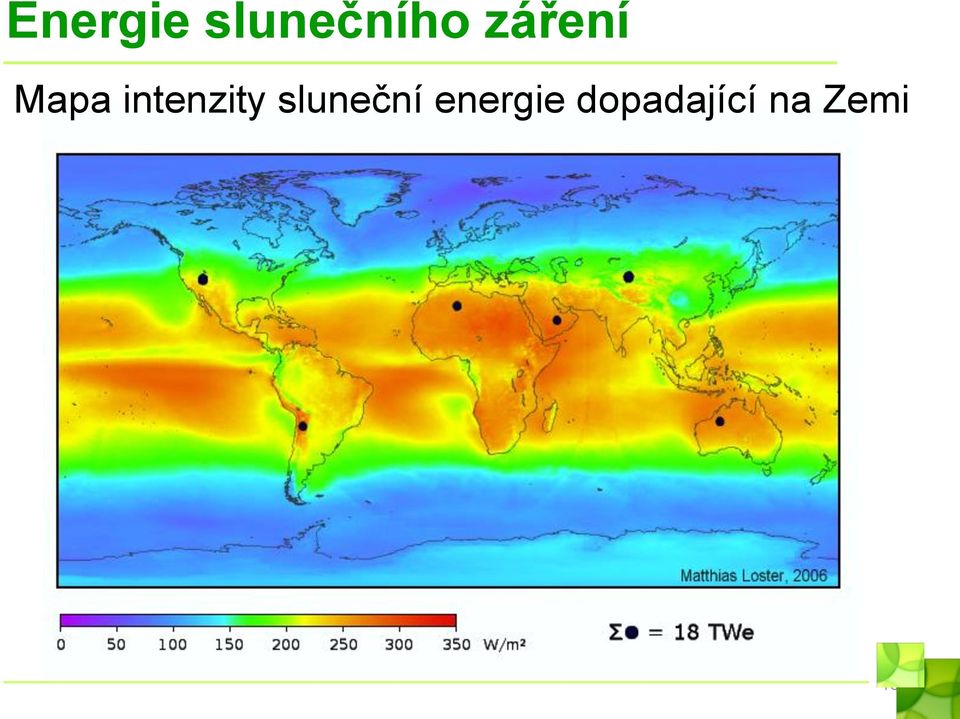 intenzity sluneční