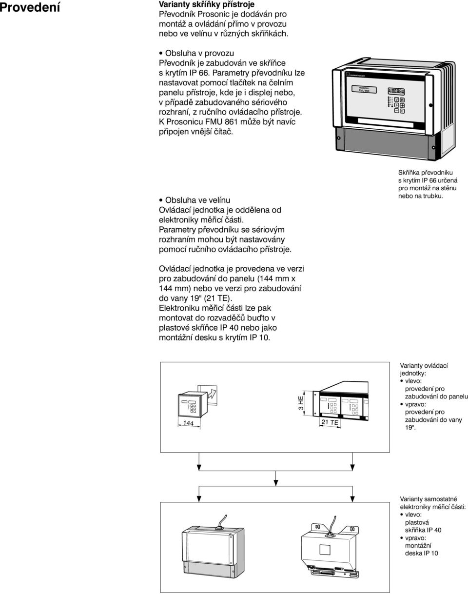 Parametry převodníku lze nastavovat pomocí tlačítek na čelním panelu přístroje, kde je i displej nebo, v případě zabudovaného sériového rozhraní, z ručního ovládacího přístroje.