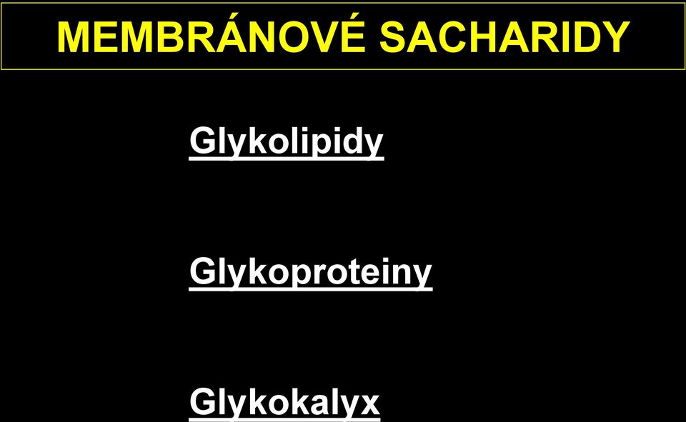 Glykolipidy