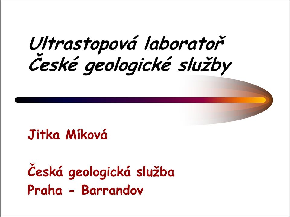 Jitka Míková Česká