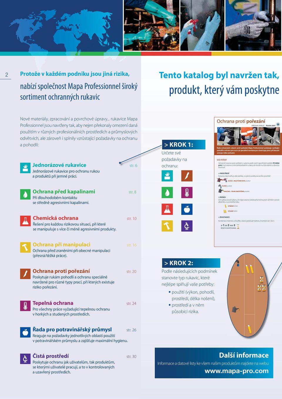 .. rukavice Mapa Professionnel jsou navrženy tak, aby nejen překonaly omezení daná použitím v různých profesionálních prostředích a průmyslových odvětvích, ale zároveň i splnily vzrůstající požadavky