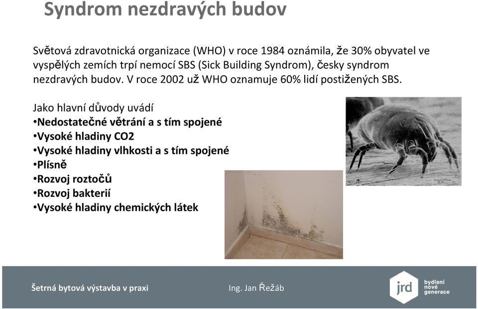 V roce 2002 už WHO oznamuje 60% lidí postižených SBS.