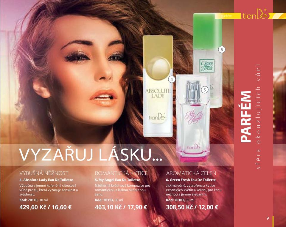Kód: 70110, 30 ml RoMAnTICKÁ kytice 5. My Angel Eau De Toilette Nádherná květinová kompozice pro romantickou a láskou okřídlenou ženu.