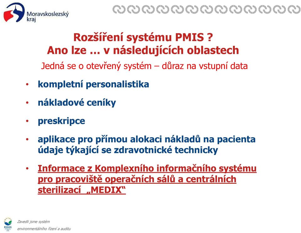 kompletní personalistika nákladové ceníky preskripce aplikace pro přímou alokaci nákladů