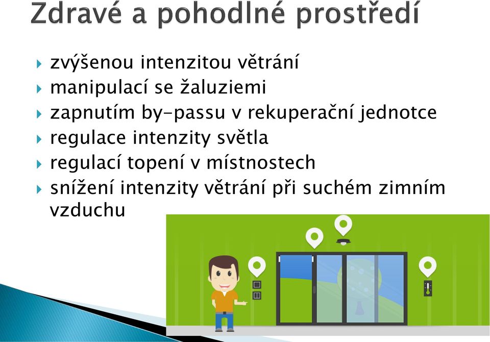 jednotce regulace intenzity světla regulací