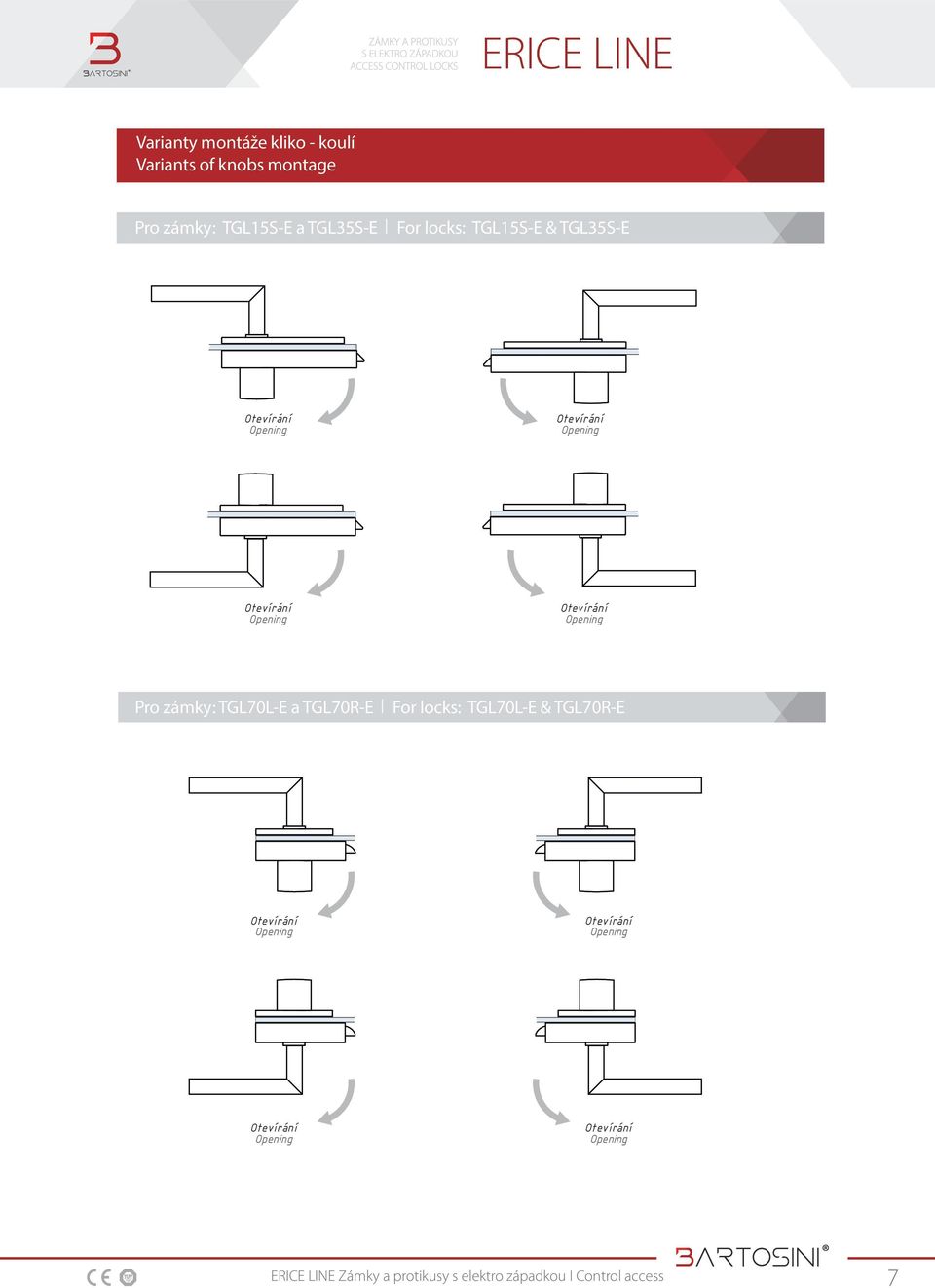 For locks: TGL15S-E & TGL35S-E Pro zámky: