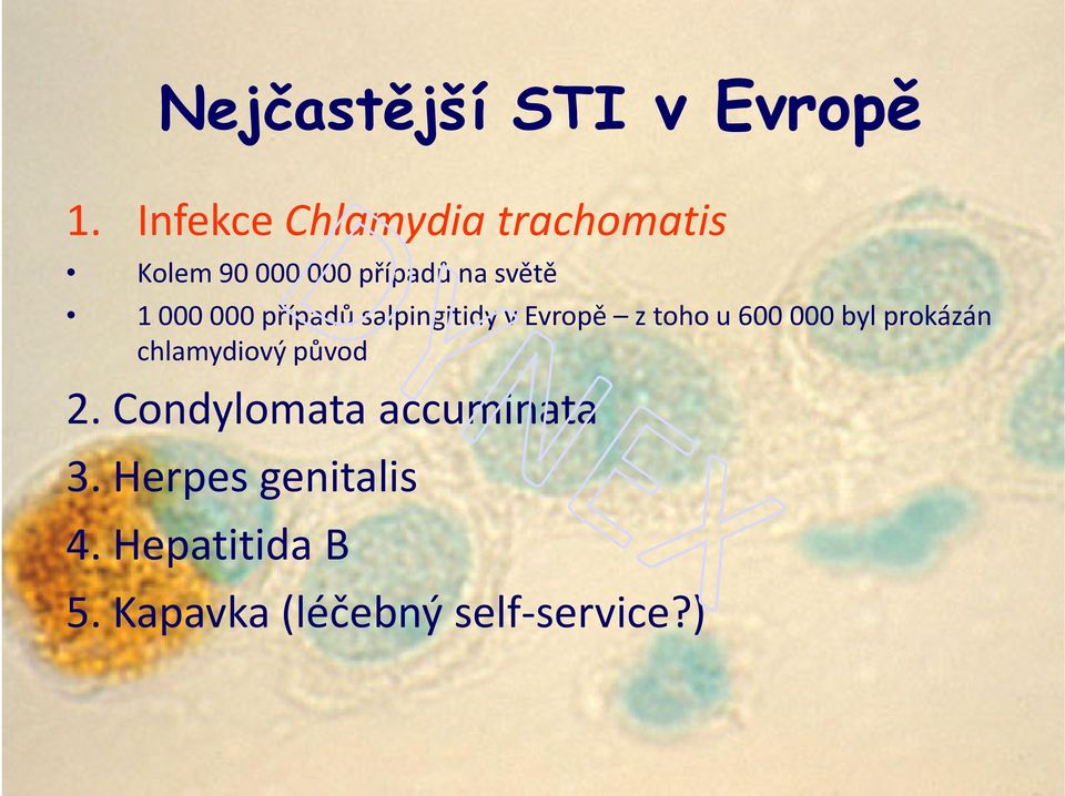 000 000 případů salpingitidy v Evropě z toho u 600 000 byl prokázán