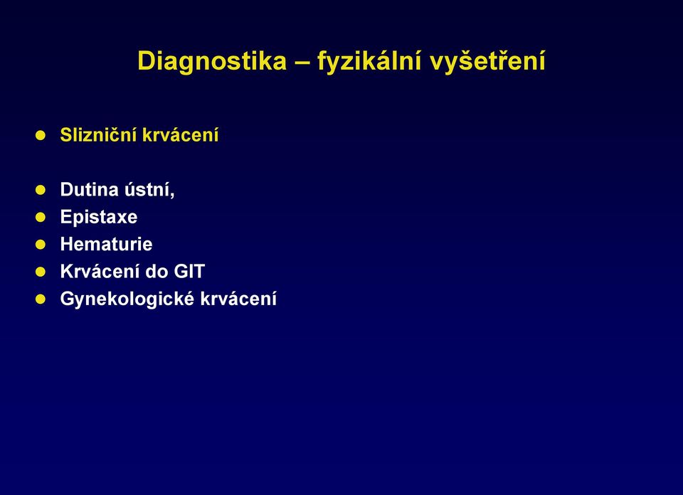 Dutina ústní, Epistaxe