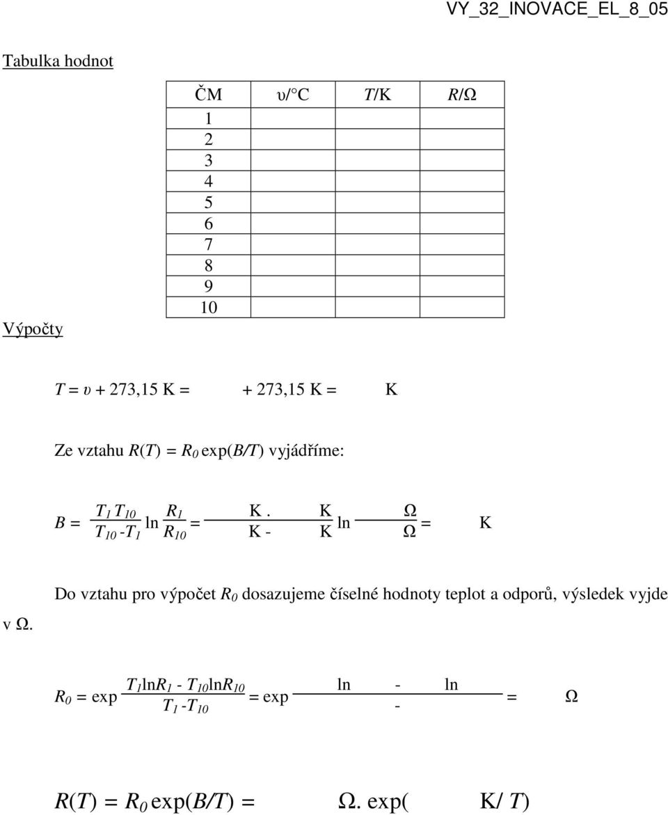 K K - K ln Ω Ω = K v Ω.