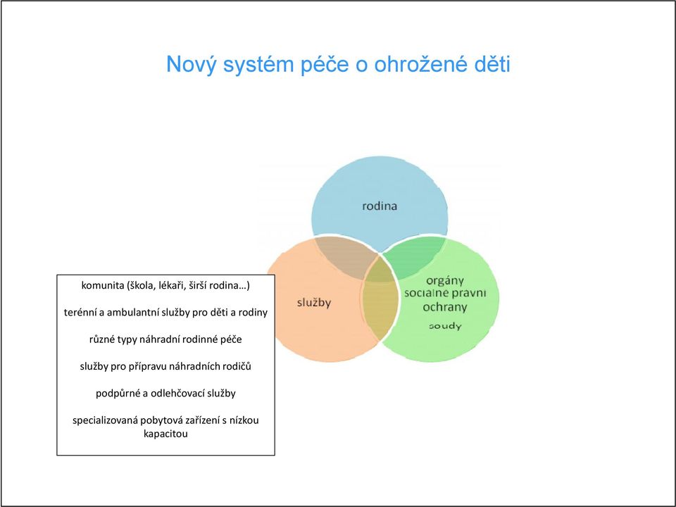 náhradní rodinné péče služby pro přípravu náhradních rodičů