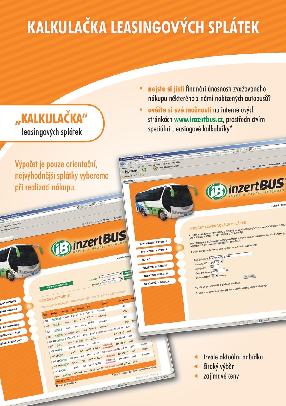 ověřte si své možnosti na internetových stránkách www.inzertbus.