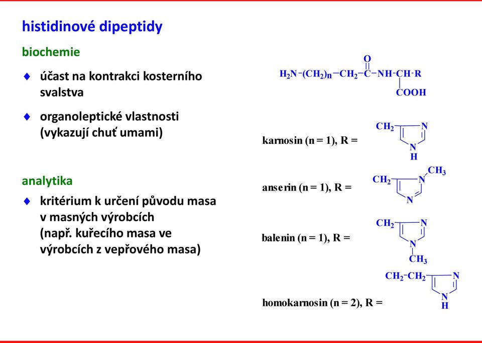 kritérium k určení původu masa v masných výrobcích (např.